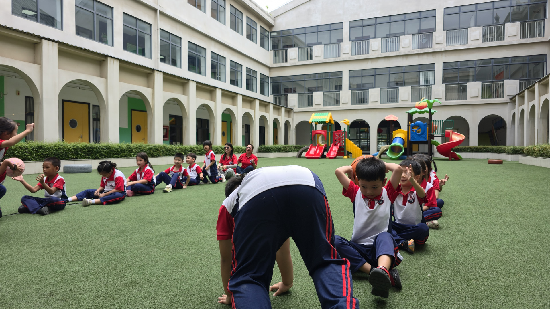 Students learning through play